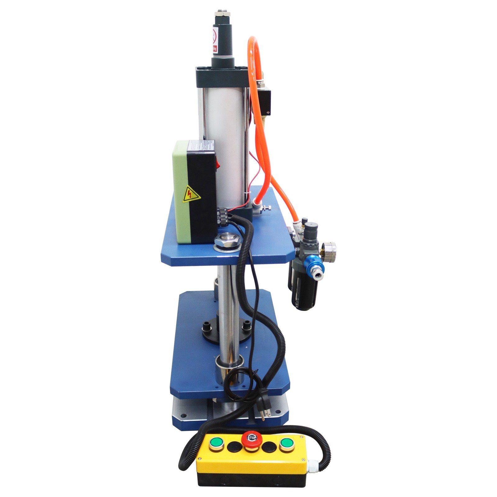 110V 1102lbs Pneumatic Punch Machine with Controller 7.87-1.96in Double-column