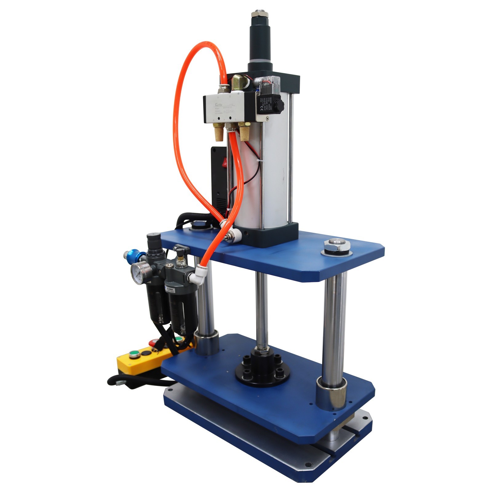 110V 1102lbs Pneumatic Punch Machine with Controller 7.87-1.96in Double-column