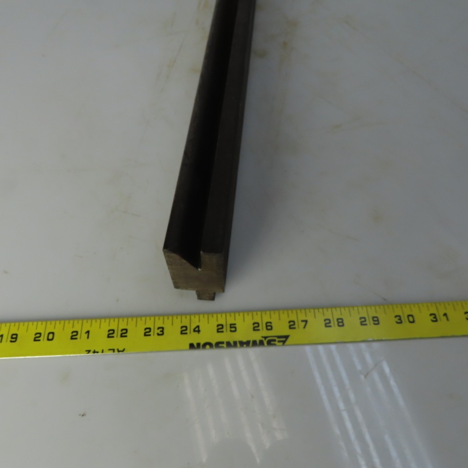 36″ Press Brake Forming V Angle Die Block 1/2″ Tang 2-3/8″ Ht. 1-3/8″ Thick