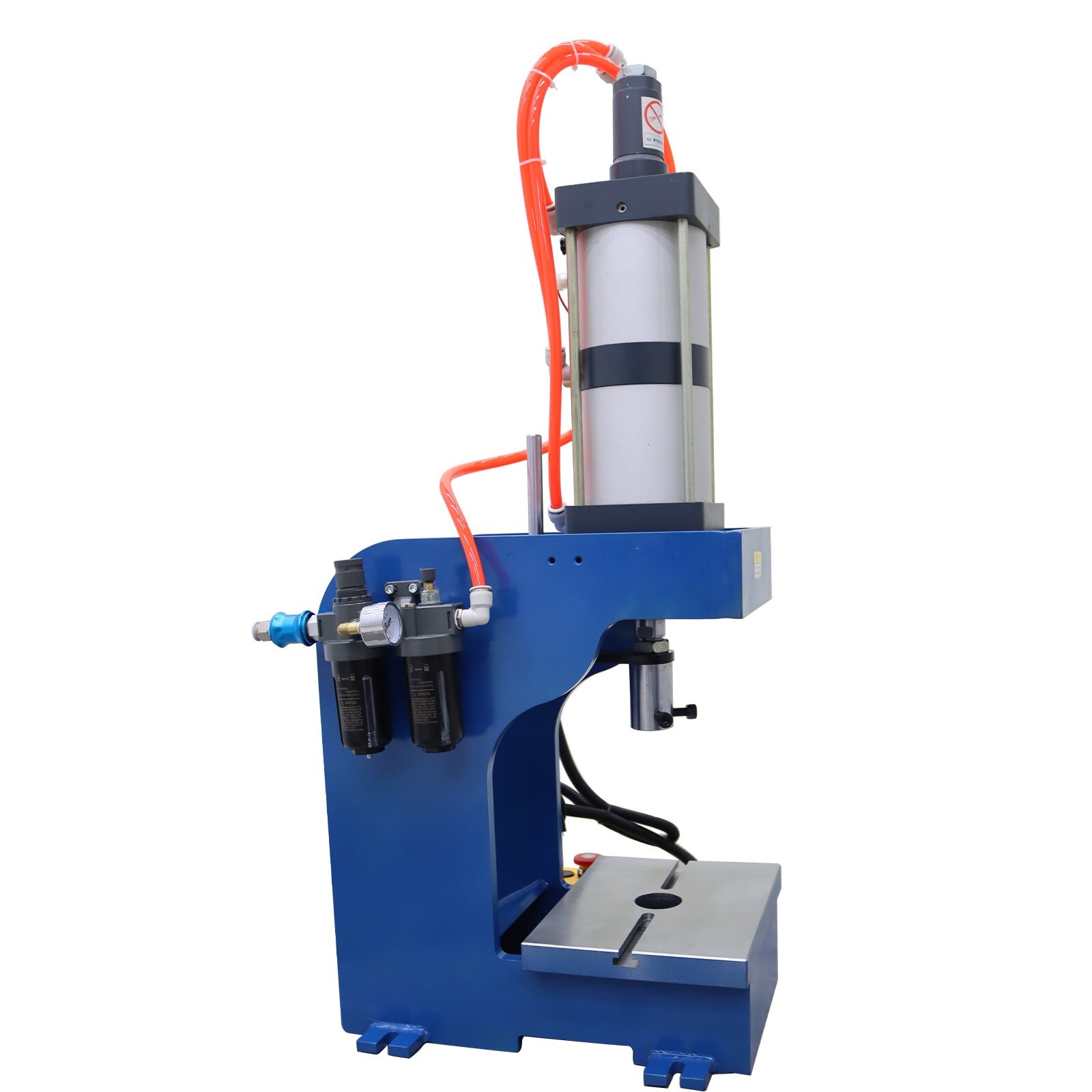 110V 3306lb 1.5T Pneumatic Punch Press Machine for Sheet Metal w/Digital Display