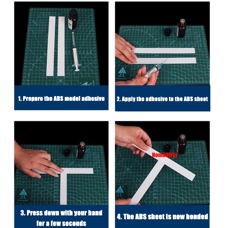 ABS Plastic Sheet DIY Project Model Making Plate Board Black White Beige 0.5-5mm