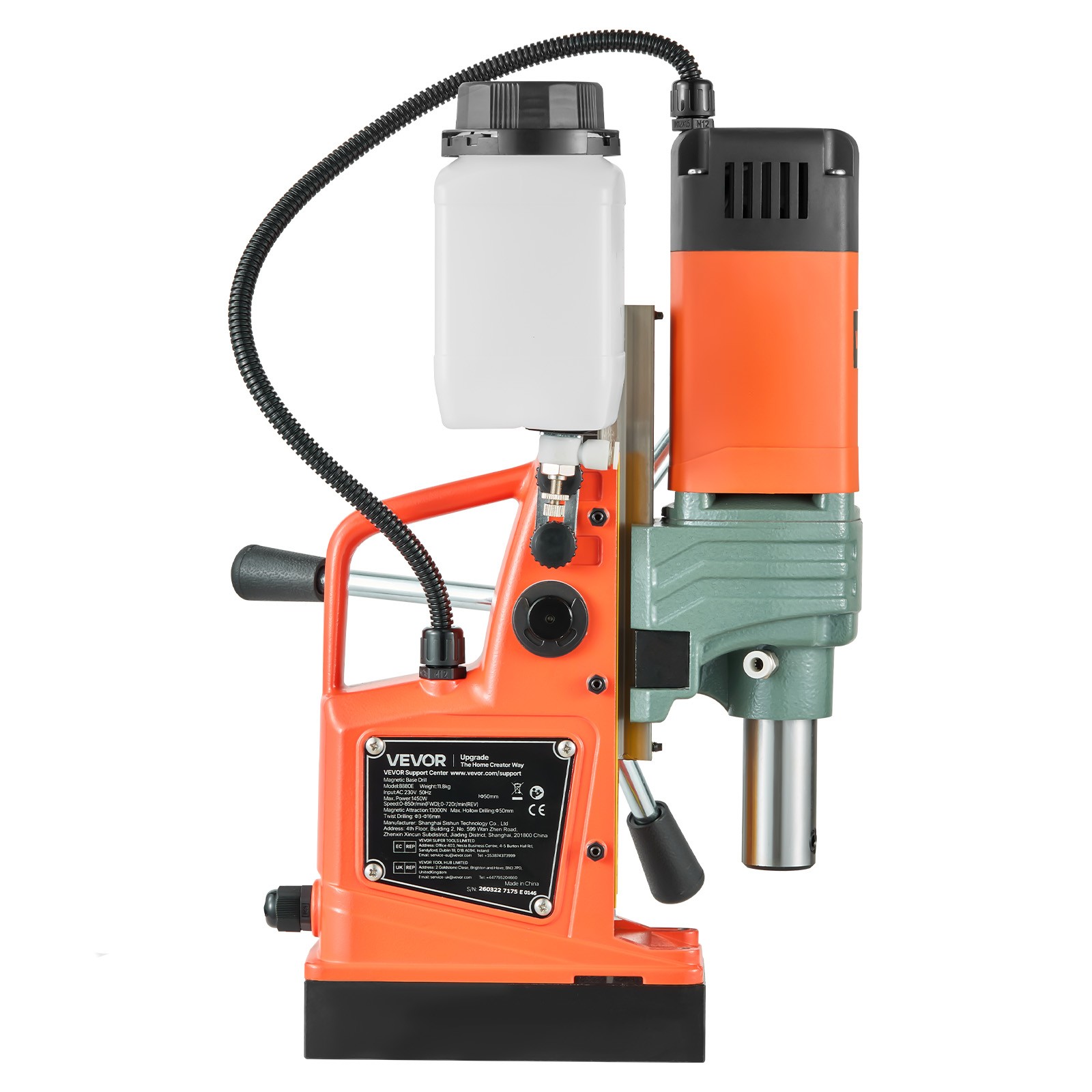 VEVOR Magnetic Drill Portable Mag Drill Press 1450W 2922 lbf 2″ Coring Diameter