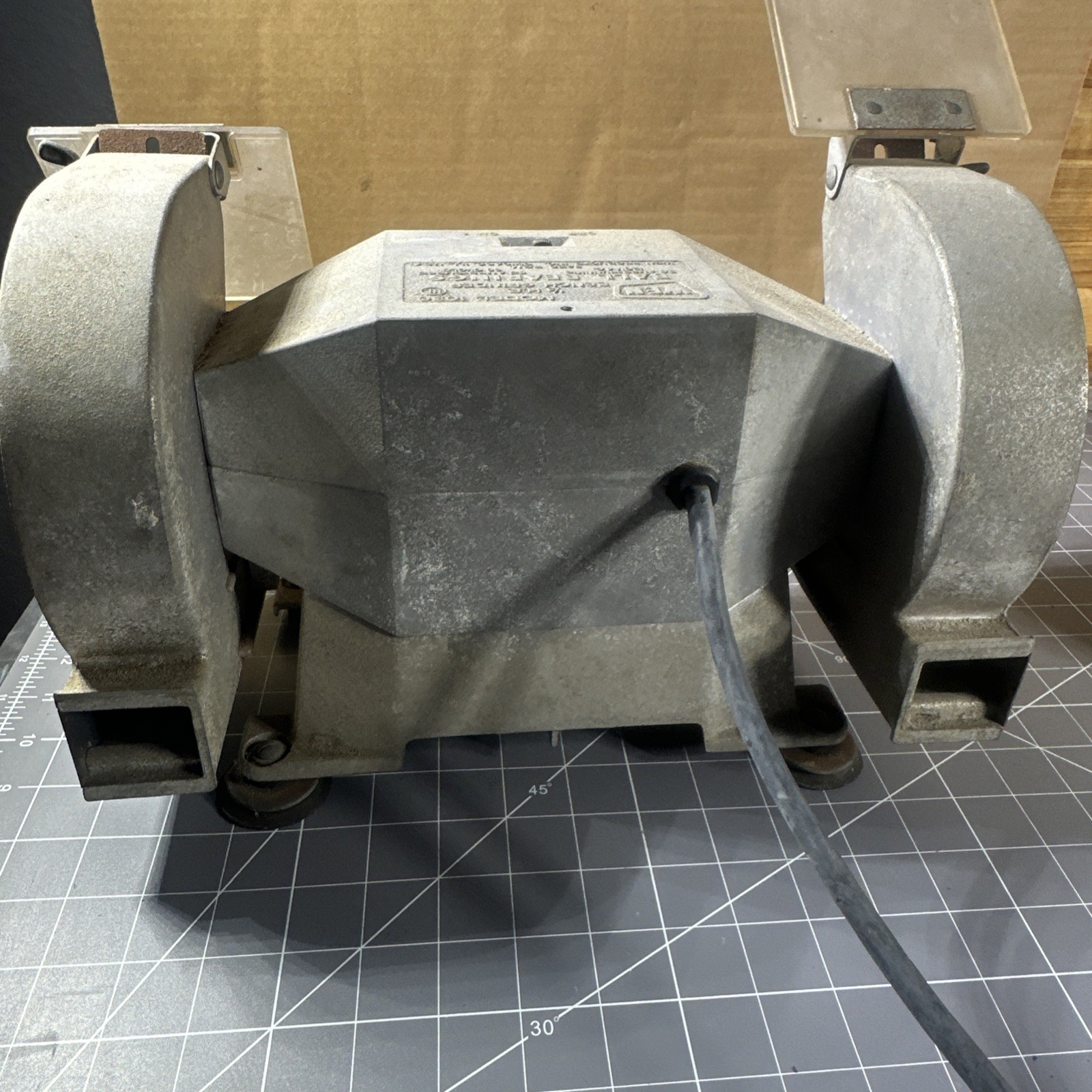 Vintage Rare USA Made WEN Model 1030 Bench Grinder 6” 1/3HP 3450 RPM Chicago
