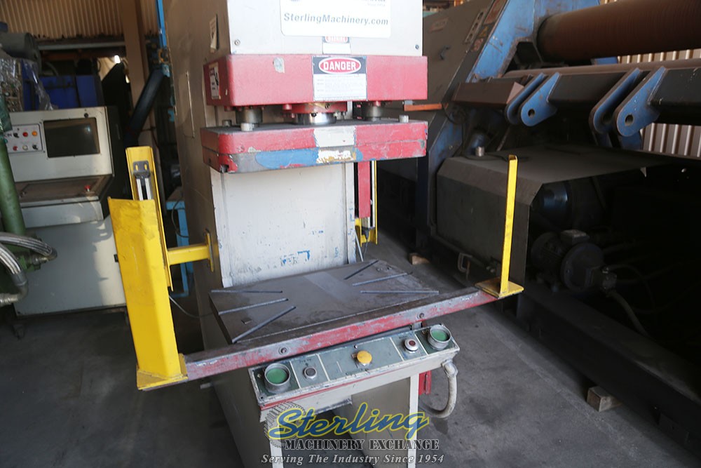 25 Tons x 18″, Used Greenerd Hydraulic Press Needs New PLC, Mdl. HCA- 25- 30R…