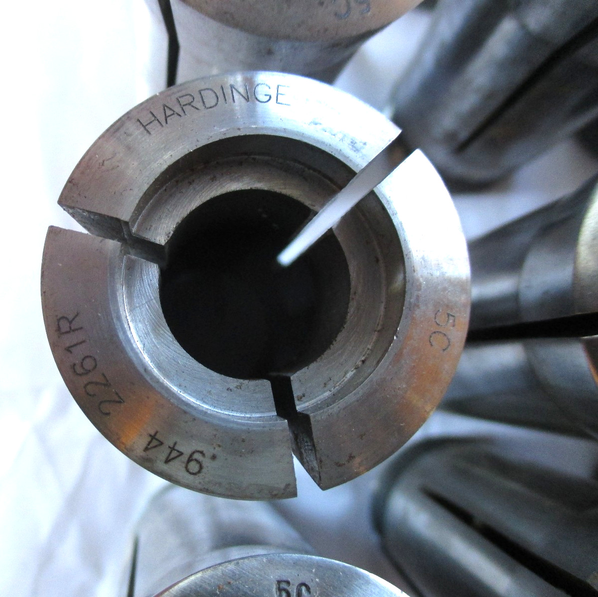 Lot Set of 30 Hardinge 5C Collets. Range Is 3/64 to 1″. Half w/Internal Thread