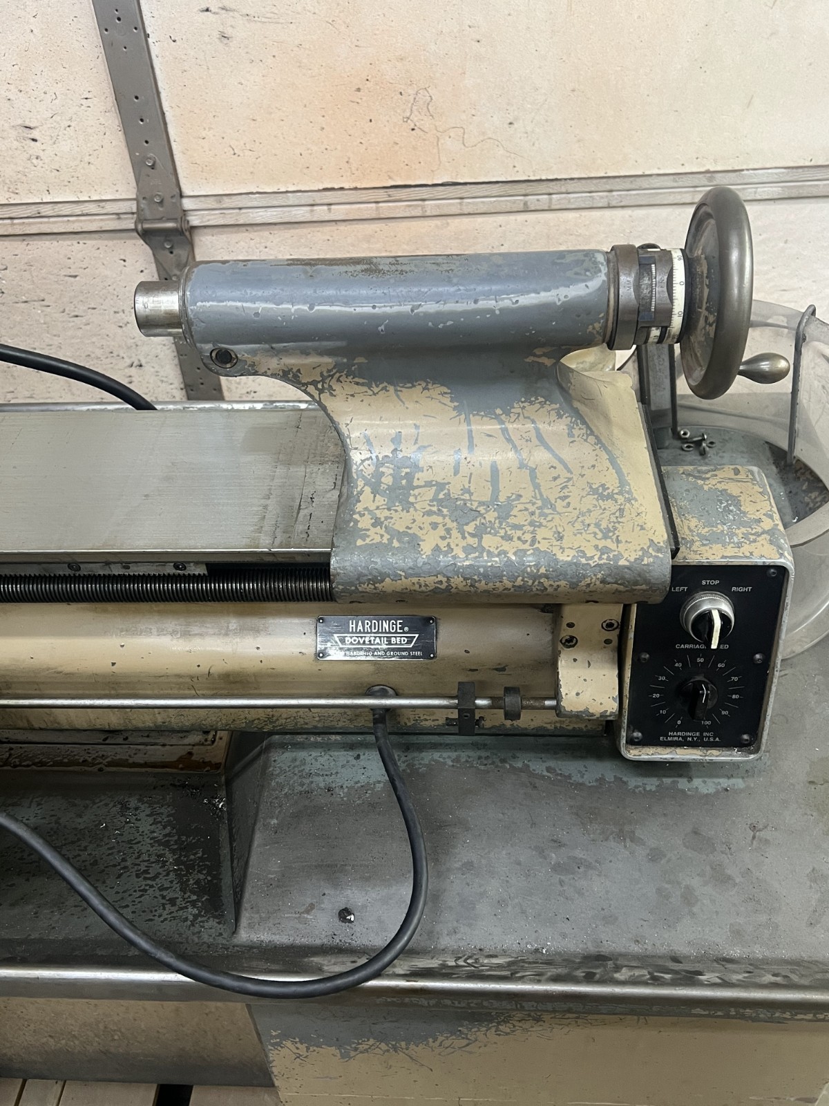 Hardinge HLV-EM Precision Tool Room Lathe (Inch/Metric) 460v 3-phase