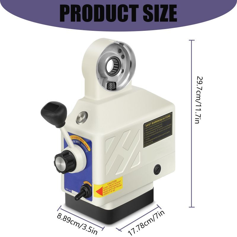 Power Feed Z-Axis for Bridgeport Knee Type Mill Machine 450 in-lb Torque 200RPM
