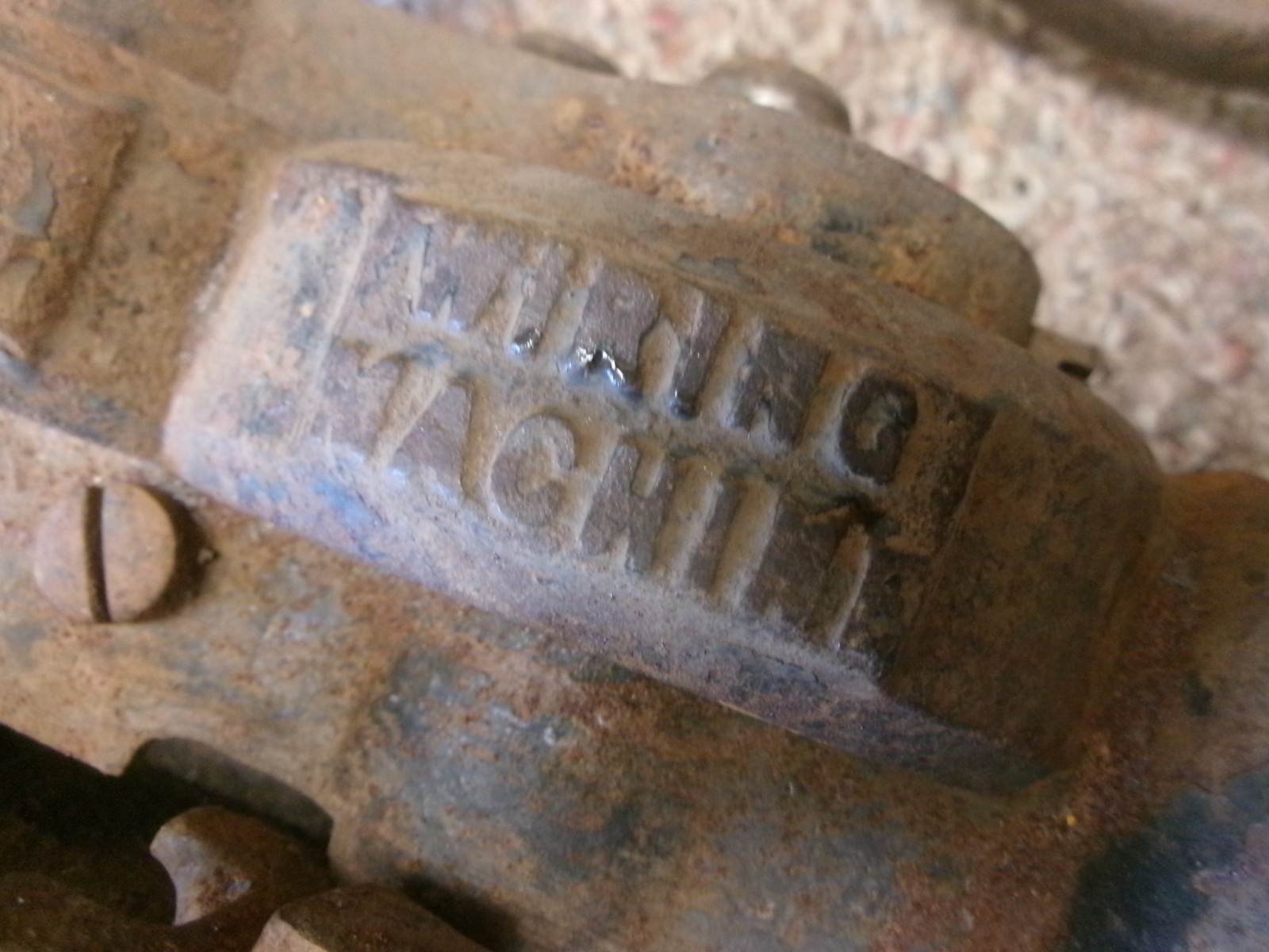 1867 ANTIQUE PECK STOW & WILCOX CO. METAL WORKING TOOL WIRING MACHINE HAND CRANK