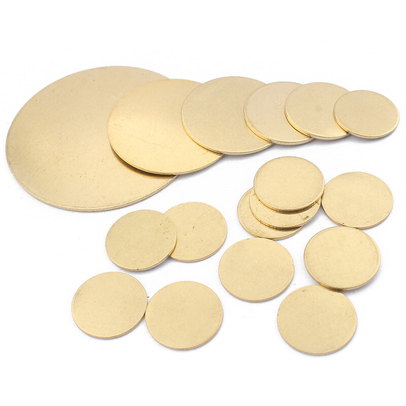 Thick 0.8-3mm H62 Brass Plate Sheet Round Dia 50mm 150mm 100mm 200mm Round Plate