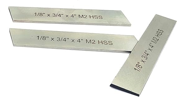 HSS Blades 1/8″ x 3/4″ x 4″ for Lathe Parting Cut Off & Tool Holder-USA FULFILL