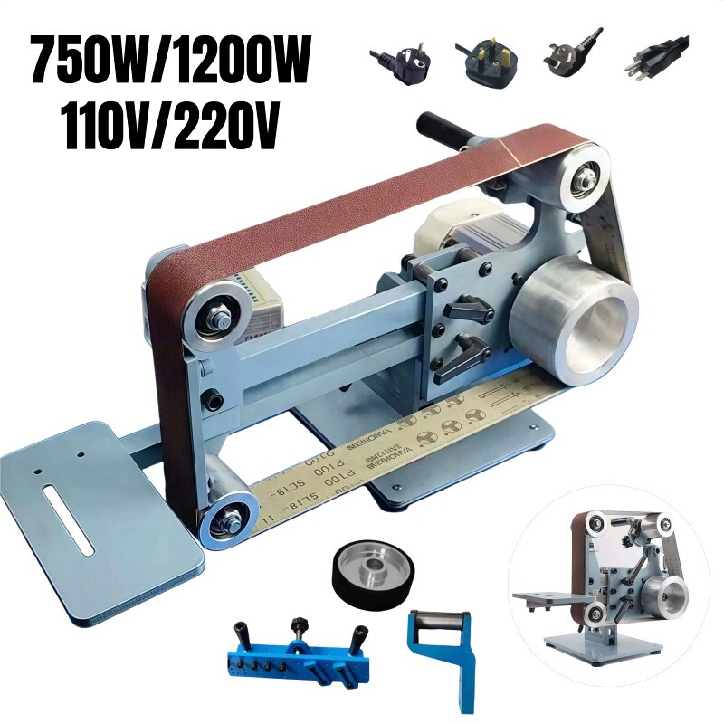750W/1200W Electric Belt Sander DIY Grinder Sharpener Machine 915*50/1200*50MM