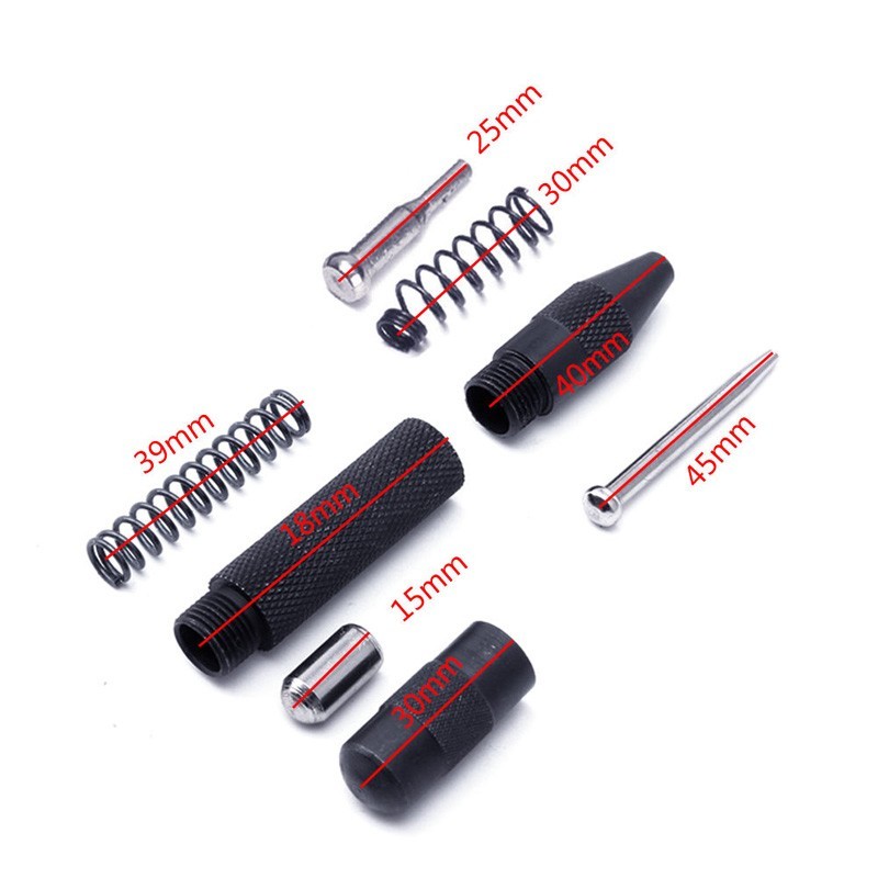 *Metal Automatic Center Punches Long For Machinists Woodworkers Tools