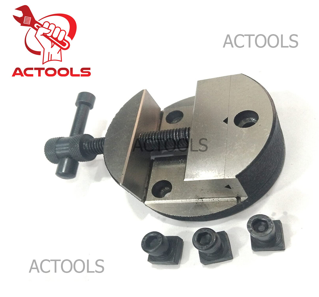 NEW Round Vice 80mm For 3″ 80mm And 4″ 100mm Rotary Table Supplied With T nuts