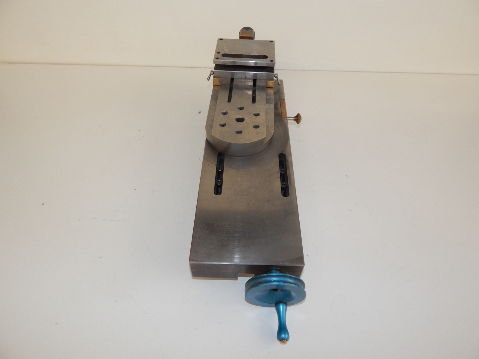 ^^ METAL LATHE VINTAGE TABLE- ROTATE 360 DEGREES (EQX64)