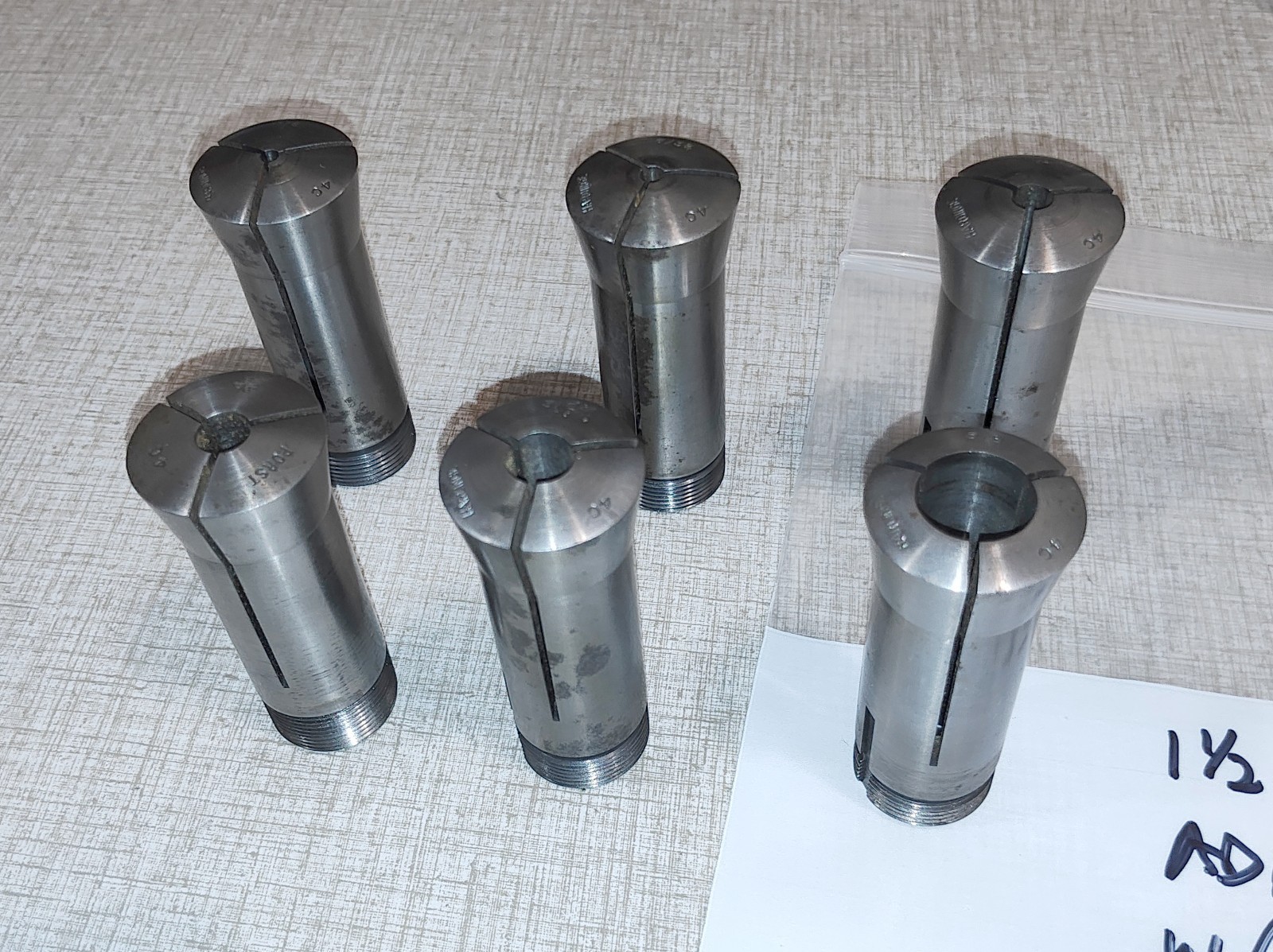 Shop Made 4C Collet Chuck & Nosepiece used w/ Emco Maximat V10 Lathe C03Z