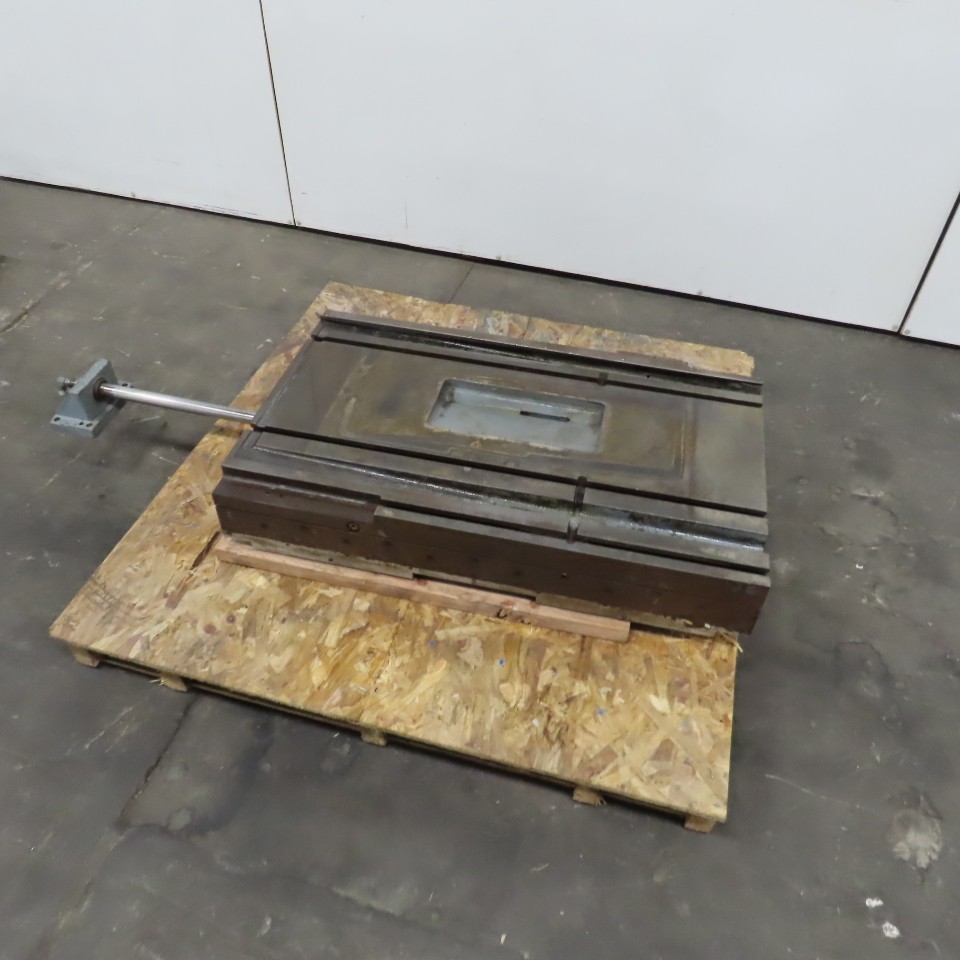 37″ L x 22-1/2″ W Hydraulic Cylinder Operated Linear Sliding Table 17″ Stroke