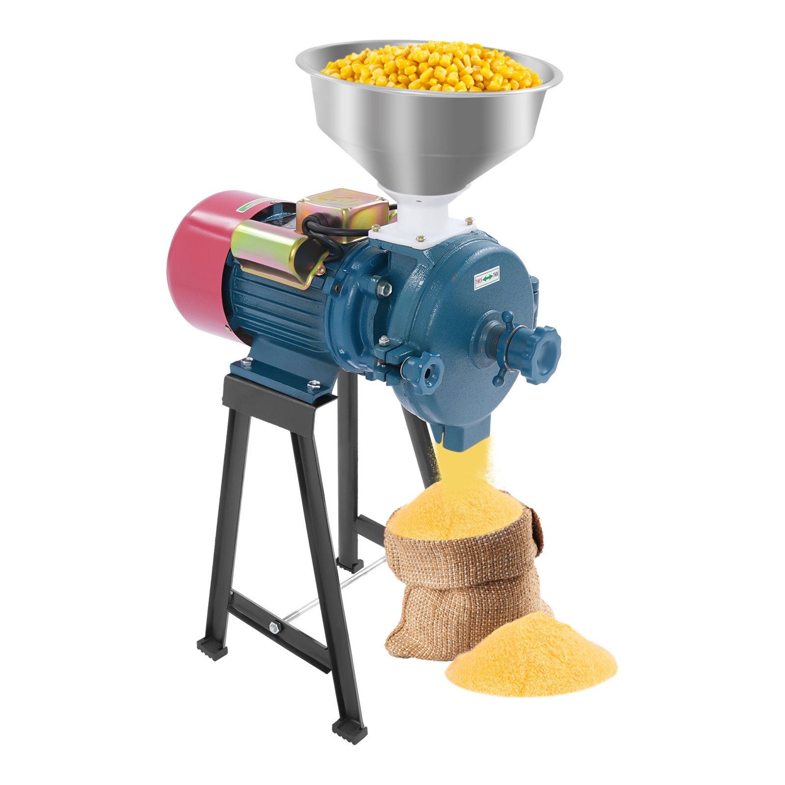 Electric Grain Grinder Freestanding Electric Grain Grinding Machine 110 V 2200 W