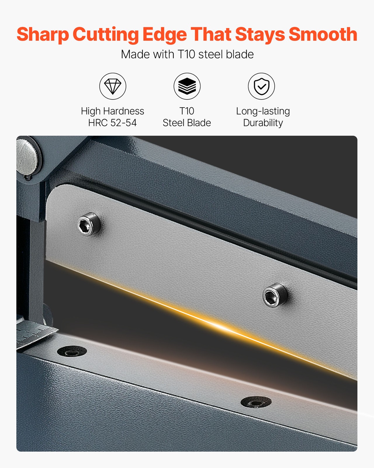 VEVOR 12 in Manual Guillotine Shear Metal Steel Sheet Plate Cutter for Circuit
