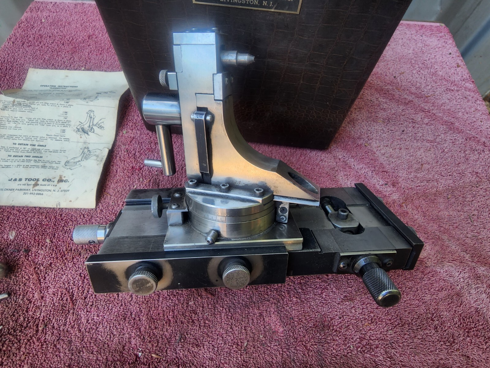 J&S Tool Co. F-50 Fluidmotion Radii & Angle Wheel Dresser Case Diamond