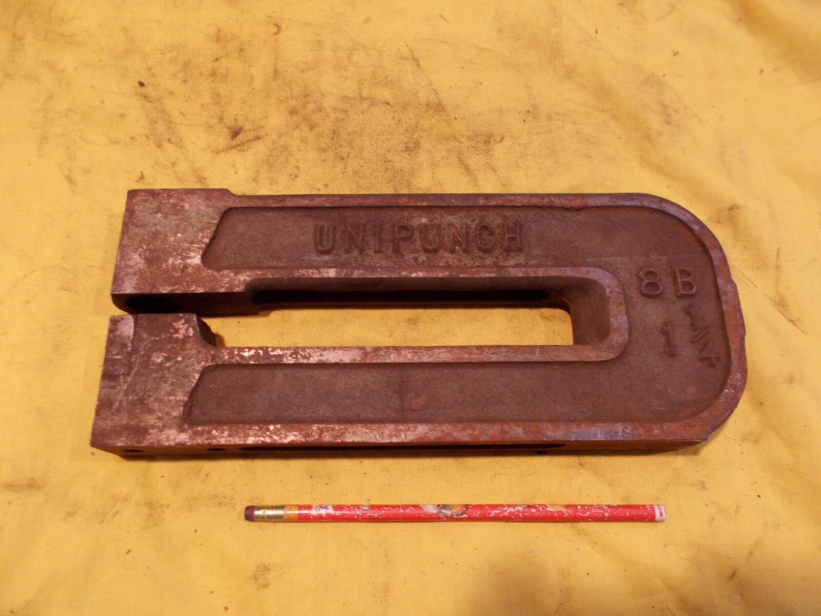 C FRAME PUNCH sheet metal hole press brake tool unit UNIPUNCH USA 8B 1 1/4