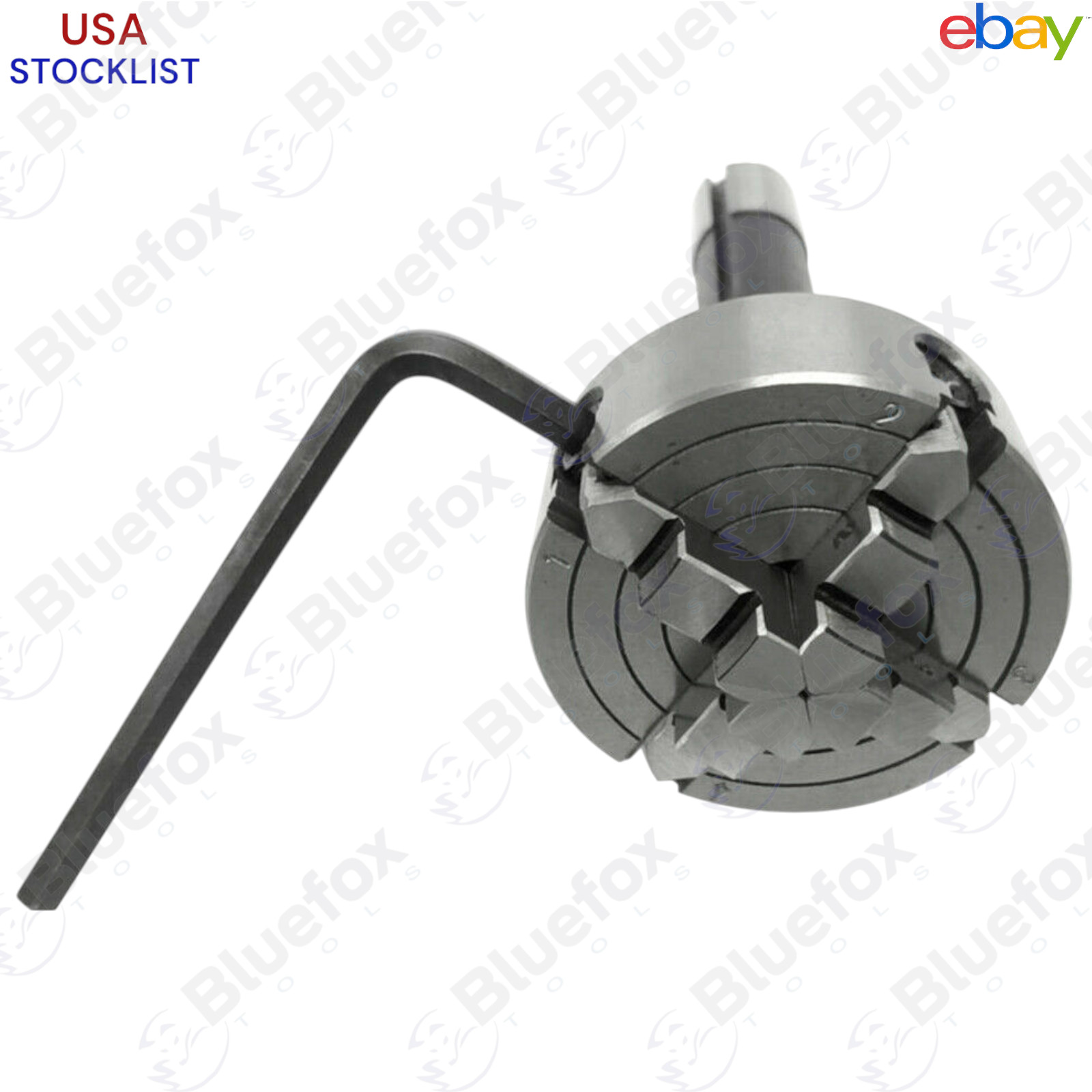 4 Jaw 2-3/4″ Inch 70mm Independent Mini Lathe Chuck M14 x 1 & R8 Arbor 7/16″ UNF