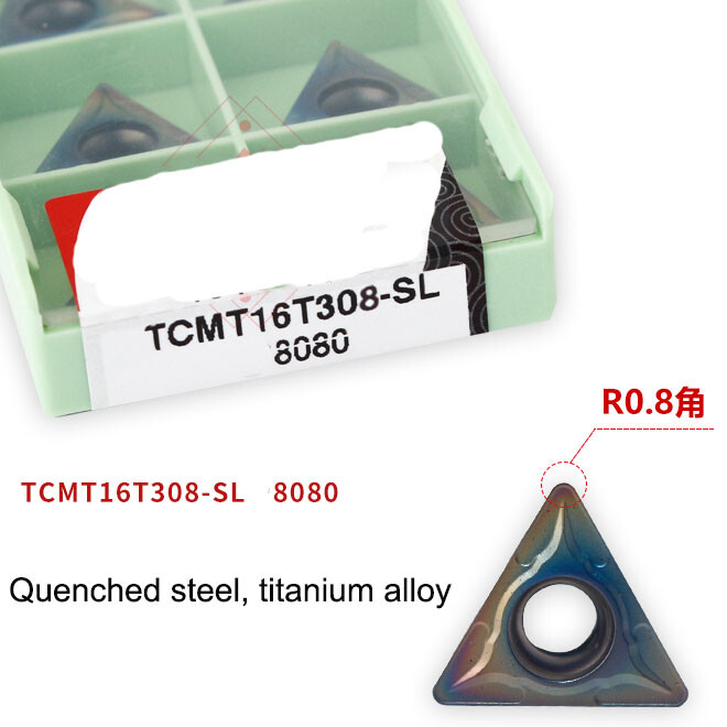 10pcs TCMT16T304 ZM8080 TCMT16T308 Lathe Boring bar Carbide Inserts HRC50 TCMT16