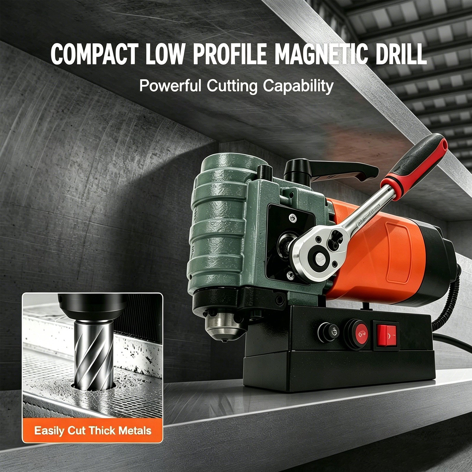 ZT-30H Magnetic Drill Press 1150W Portable Mag Drill Tapping Coring Machine