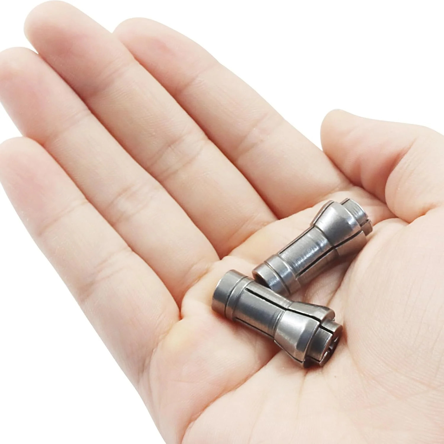 4 Pcs Die Grinder Collet Adapter Set for 1/4″ & 1/8″ Arbors – 3mm & 6mm Chucks