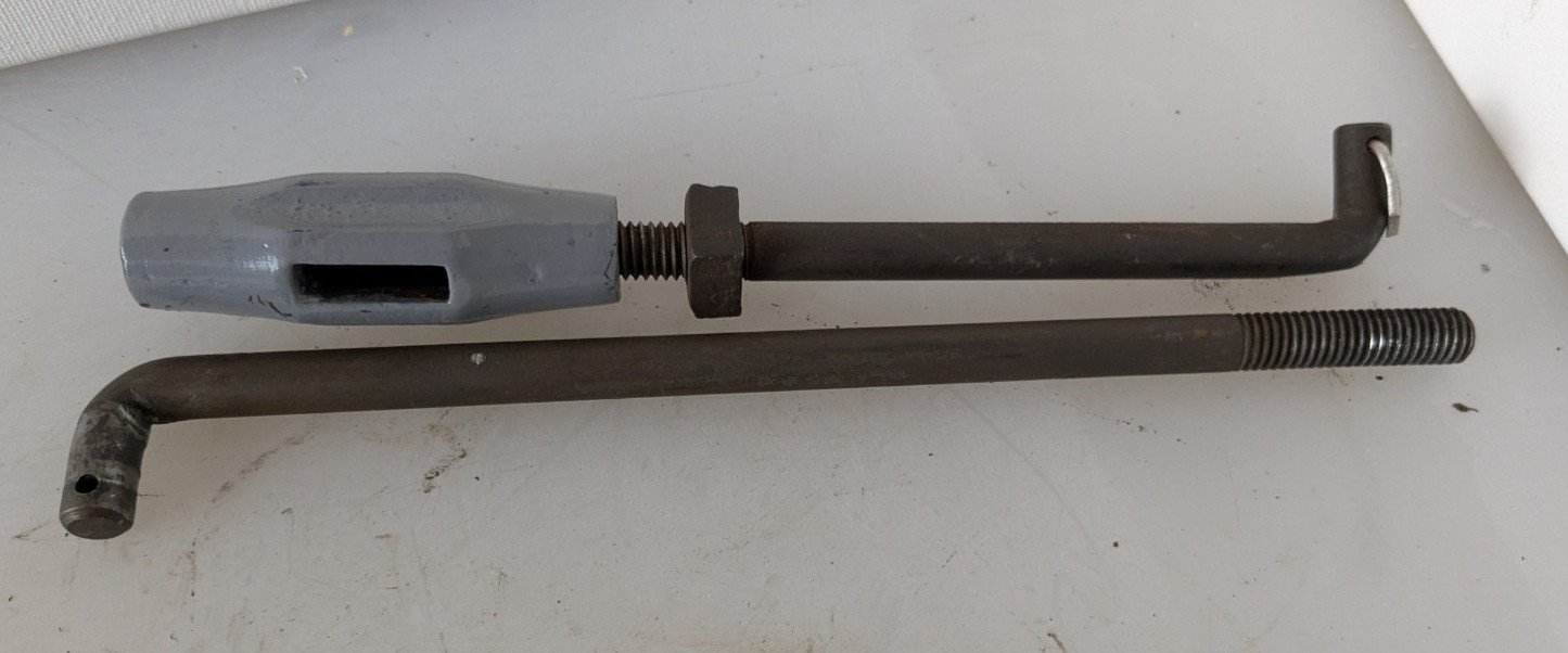 9″ inch South Bend Belt Tensioning Lever and Turnbuckle for Horizontal Drive