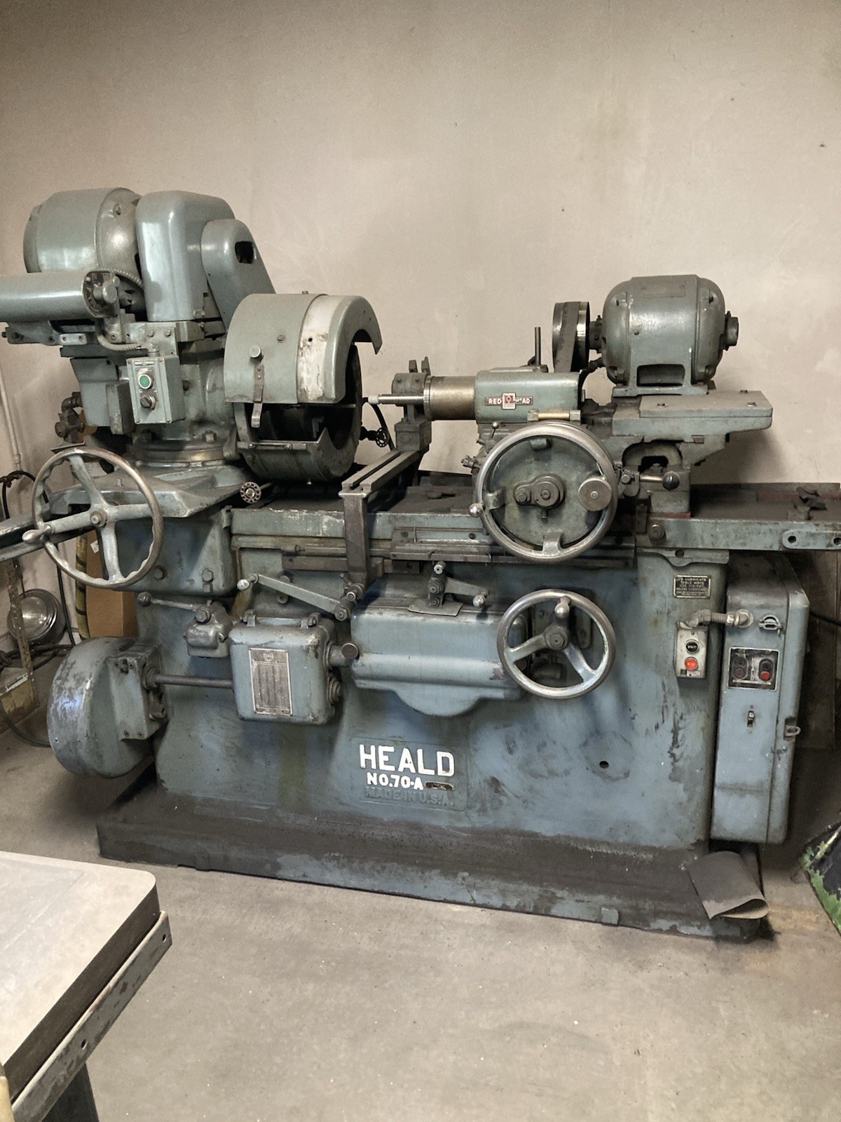 HEALD NO.70-A Cylindrical Grinder Manual Electric Horizontal Spindle Grinding