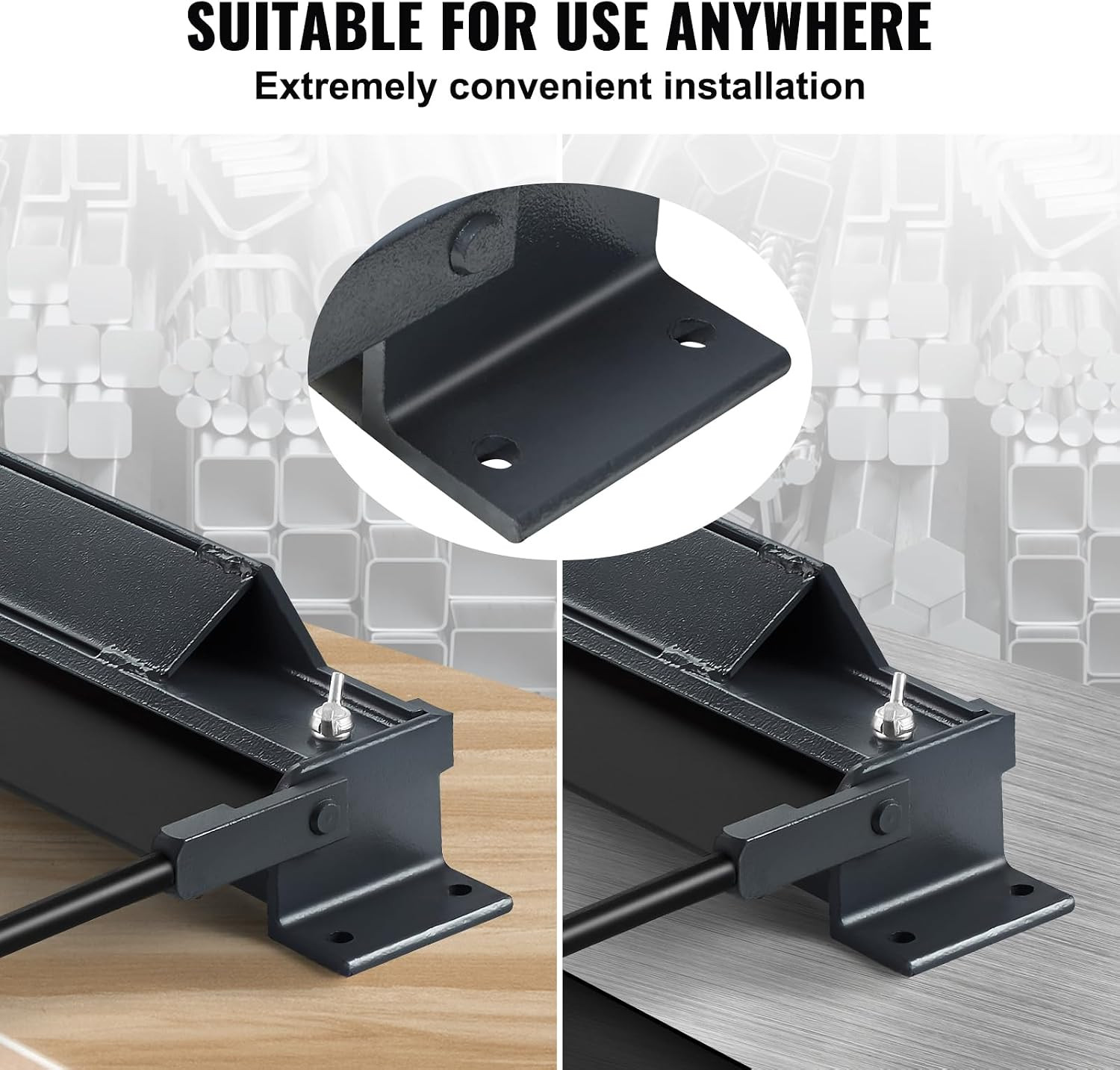 Box and Pan Brake, 48-Inch, 0-130 Degrees Sheet Metal Bending Brake, Portable Mi