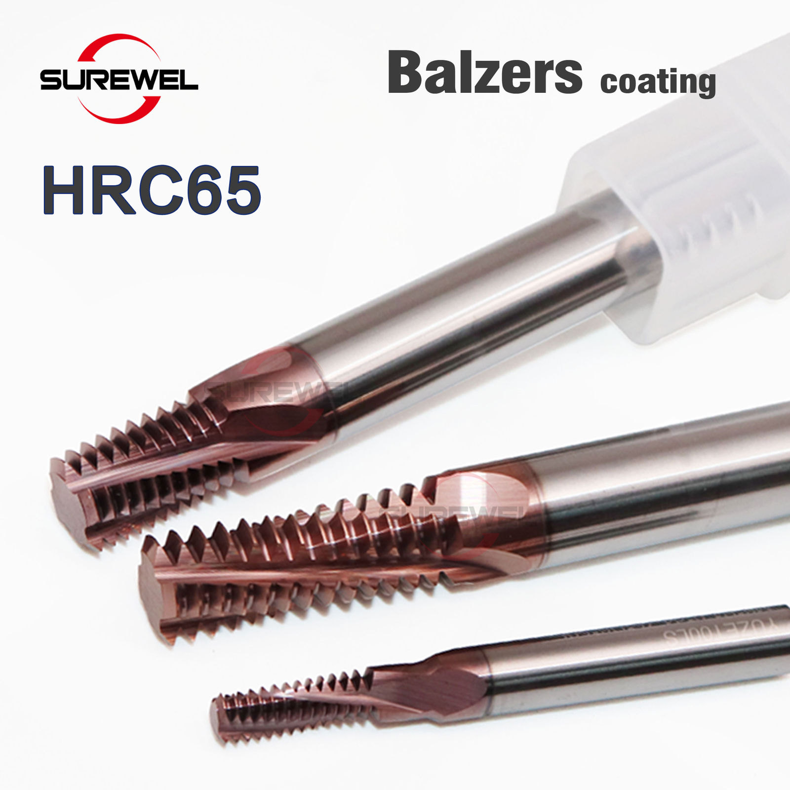  Carbide Thread End Mill Milling Cutters M3 M5 M6 M8 Treading Tools for Aluminum