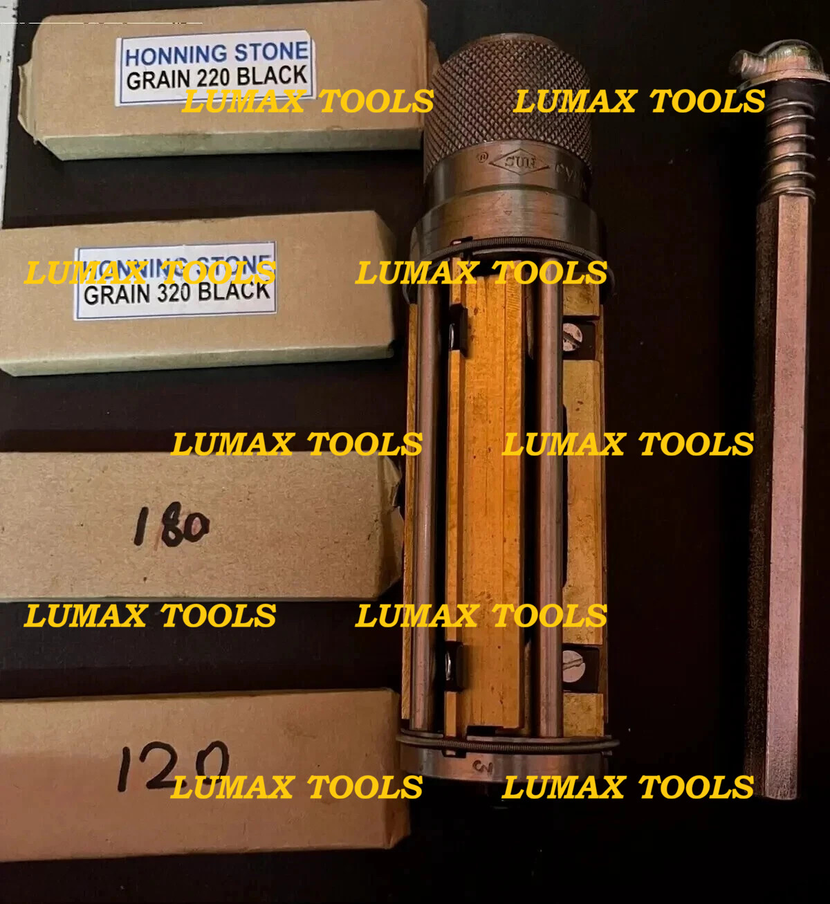 New Cylinder Engine Hone Kit + 4 Set Honing Stones All Sizes Available LMT TOOLS