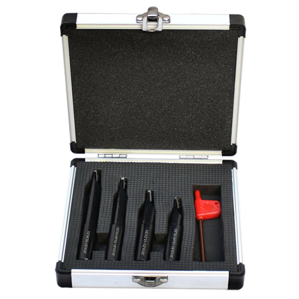 1/2″ Shank Indexable Boring Bar 4 Pc Set w/ TCMT Inserts