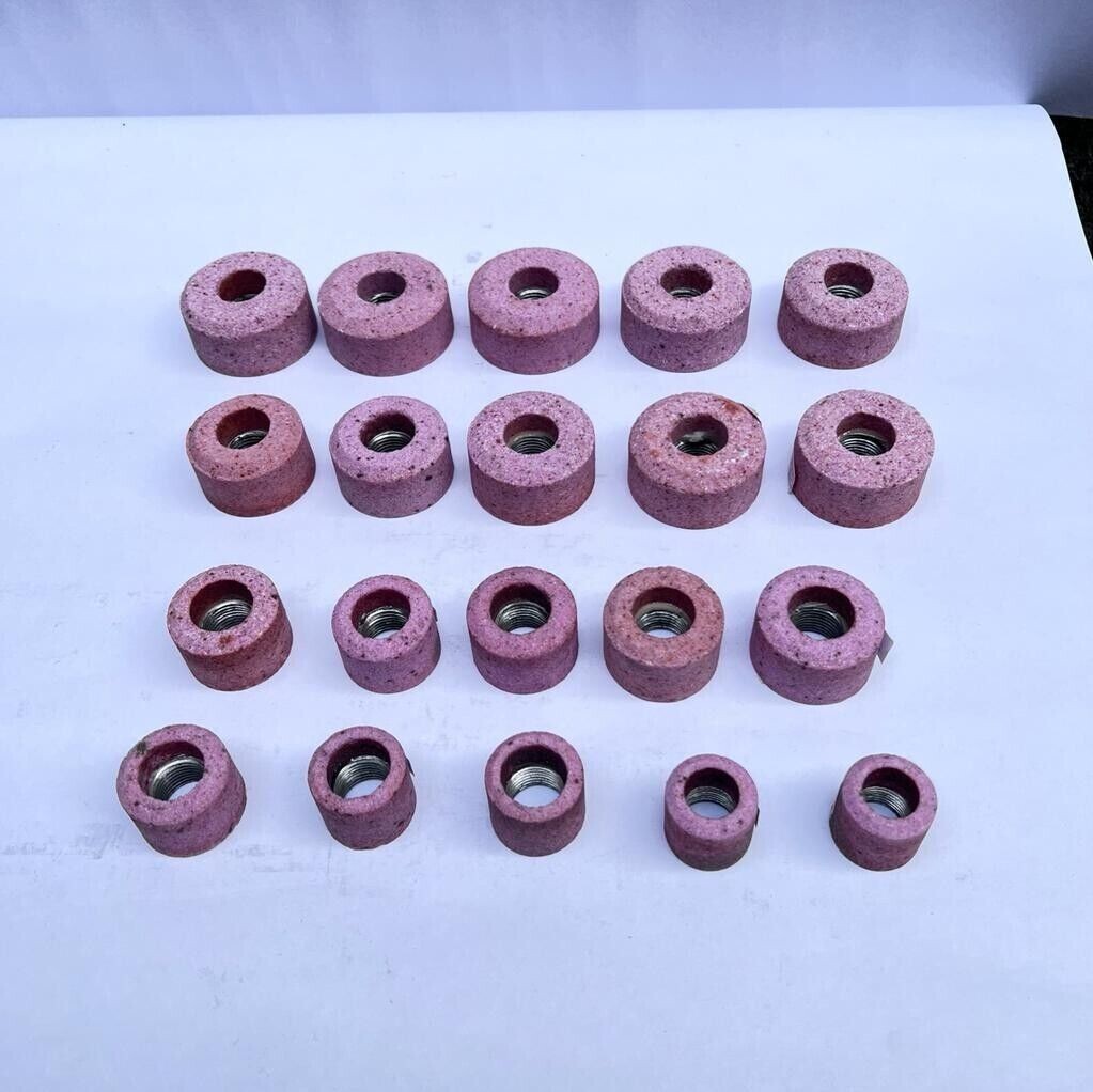 Valve Seat Grinding Stones Set Of 20 Pieces For Sioux Holder 11/16″ Thread Inch
