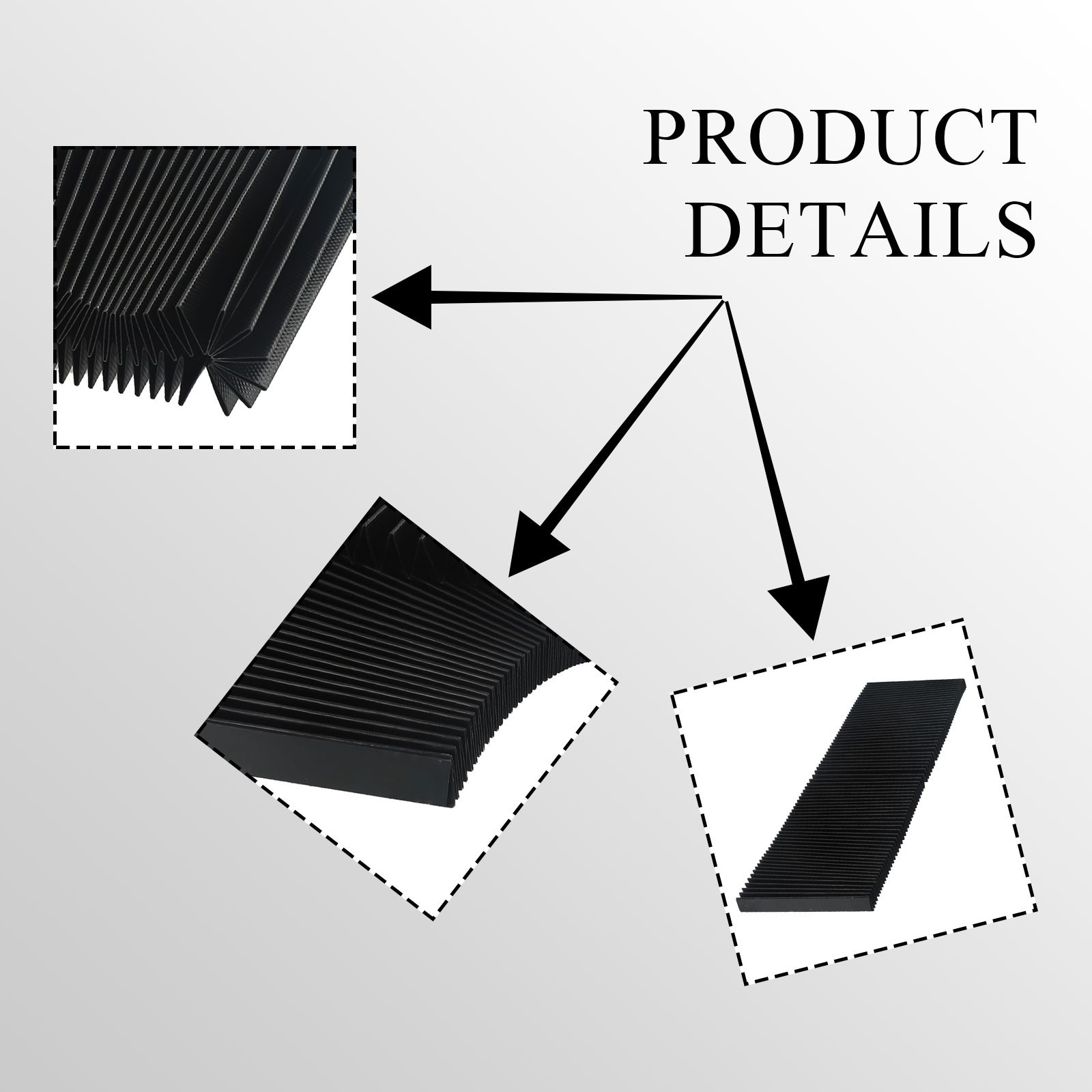 Milling Machine Flexible Protective Flat Accordion Bellows Cover Tool