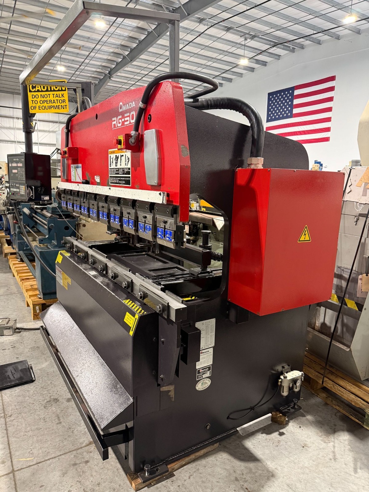 AMADA RG-50 78.8” x 55 Ton Up Acting Hydraulic Press Brake 2001’ #8415