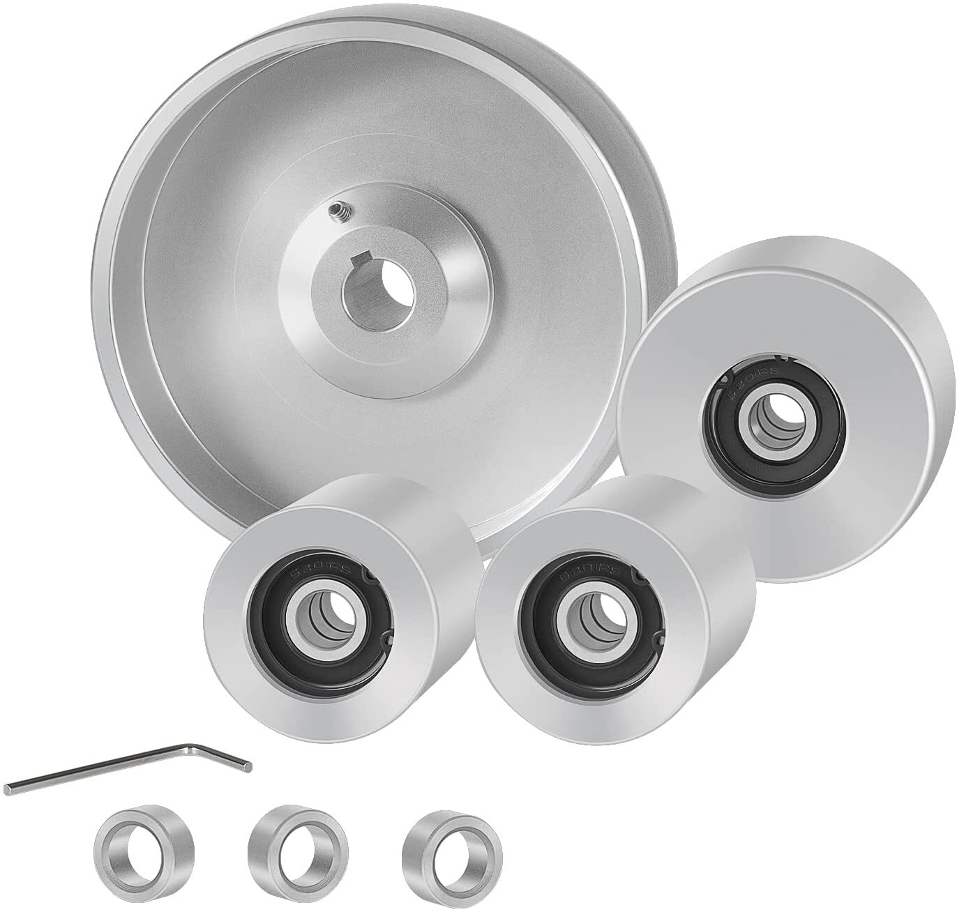 Belt Grinder 2×72 Wheel Set For Knife Grinder with Drive Idler,Tracking Wheel