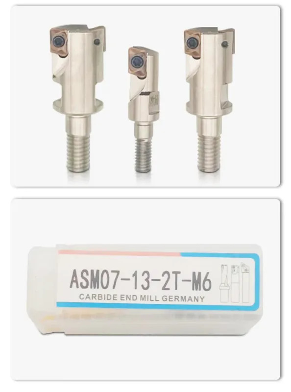 ESE ASM07 Tungsten Steel Milling Cutter Head Small Diameter Anti-Vibration Tool