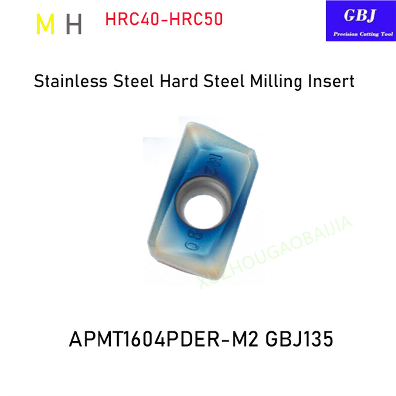 GBJ-CNC APMT1604PDER-M2 GBJ135 Stainless Steel Hard Steel Milling Insert