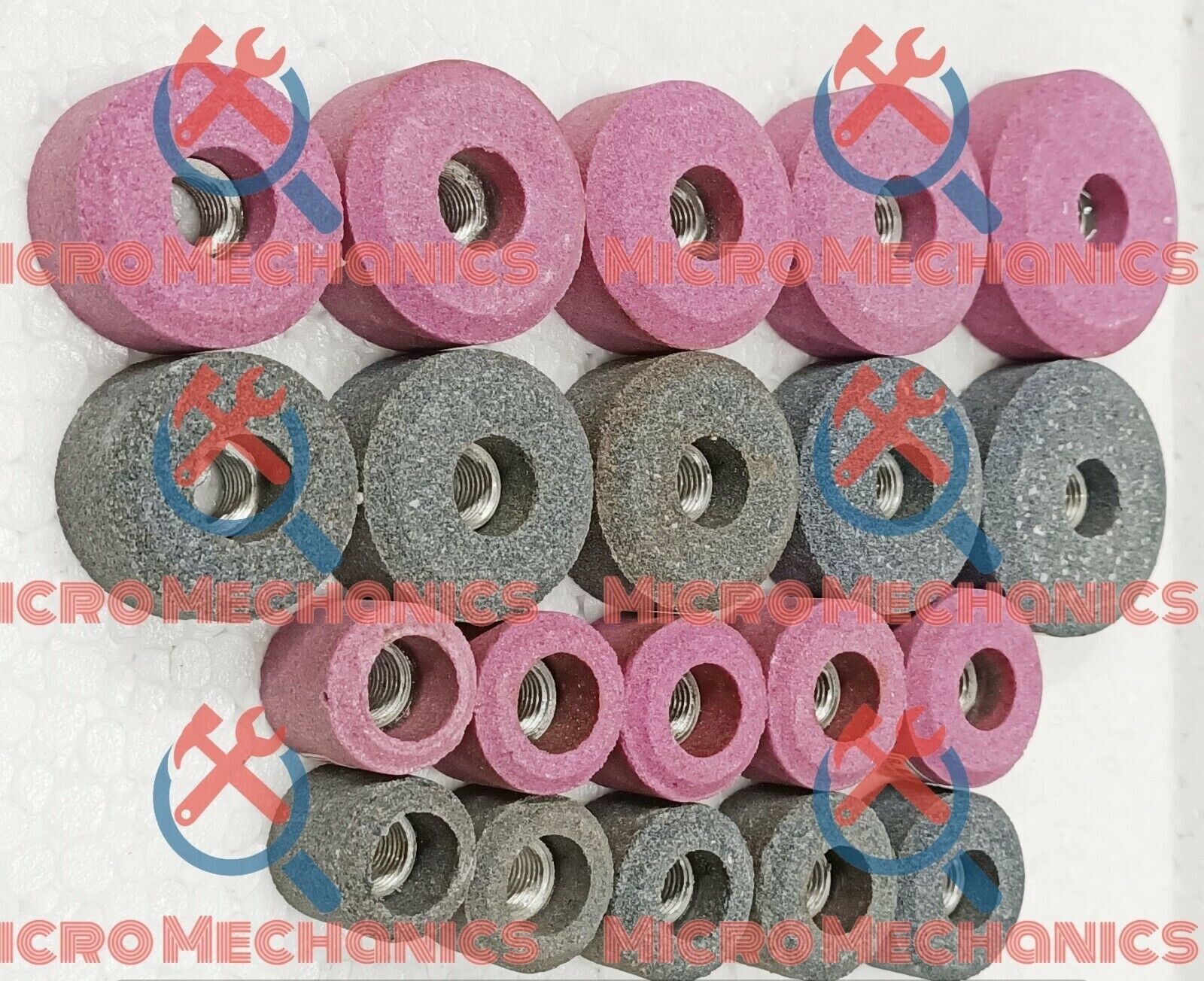 20x VALVE SEAT GRINDING STONES Kit For SIOUX HOLDER 11/16″ Thread 80 Grit.