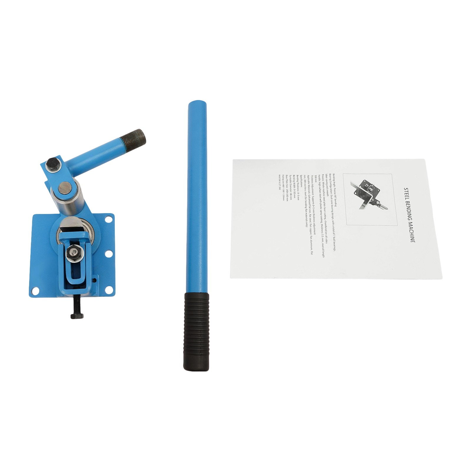 Manual Flat Bar Bending Machine,Blue Metal Bending Machine, Ball Bearings Bender
