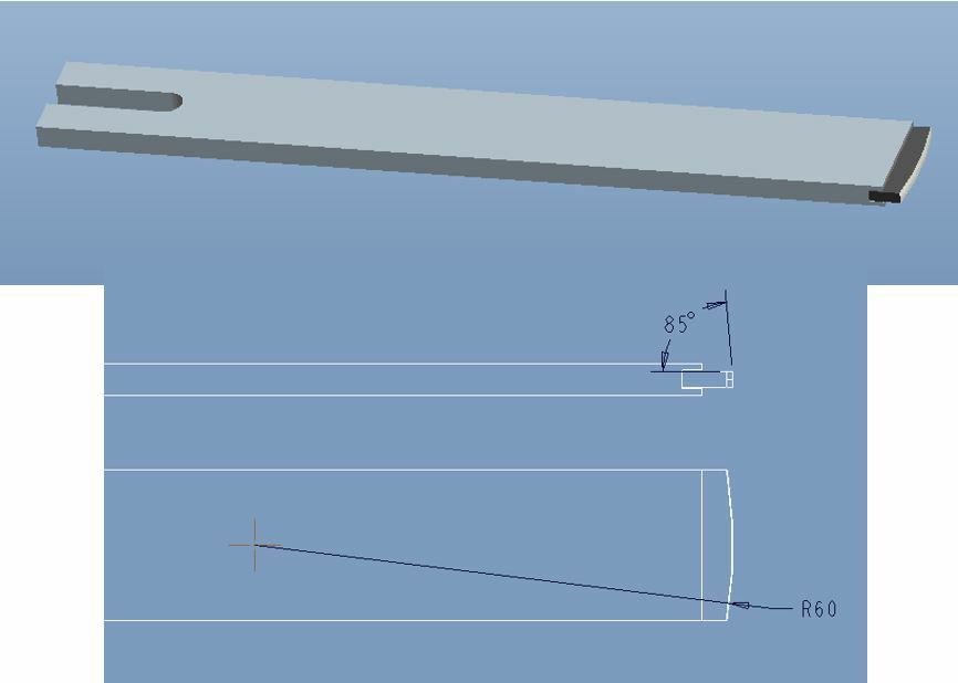 Scraper Blade #20-150 Stiff Type For Dapra Biax Scrapers