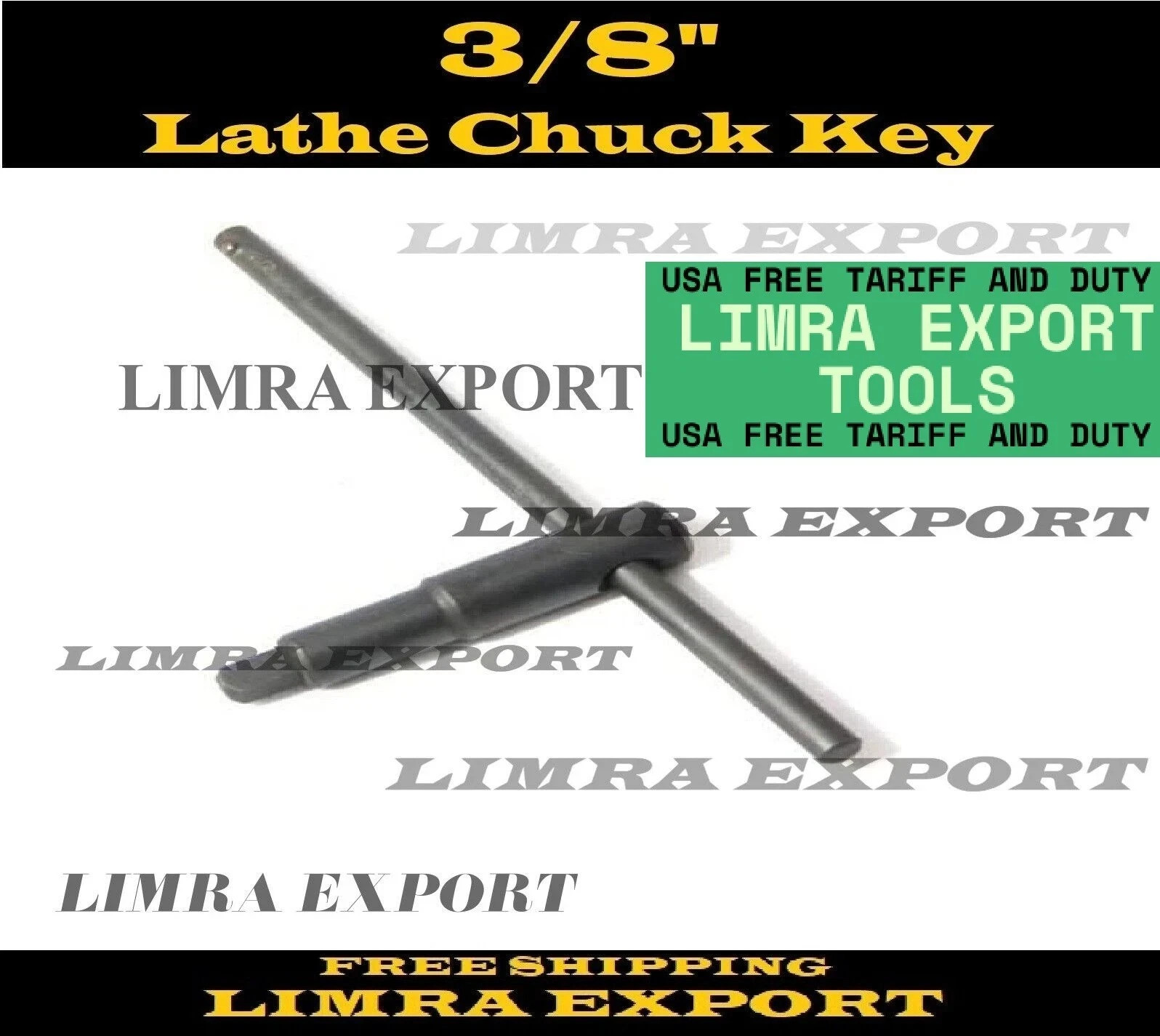 3/8″ Lathe Chuck Key Heavy Duty – Lathe Wrench I Made In India. EXPRESS SHIP