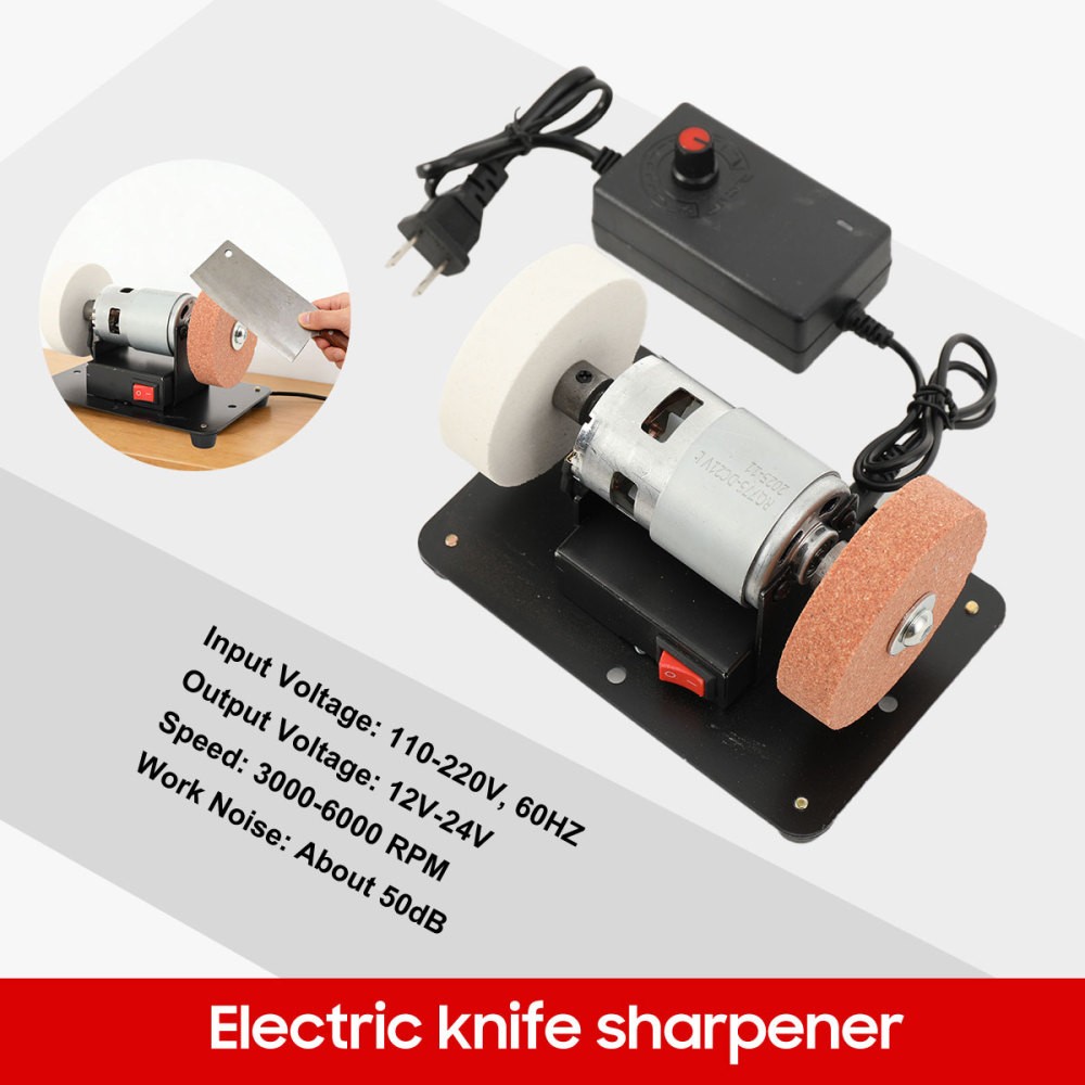 110-220V Electric Benchtop Sander Table Grinding Machine for Metal Working 96W