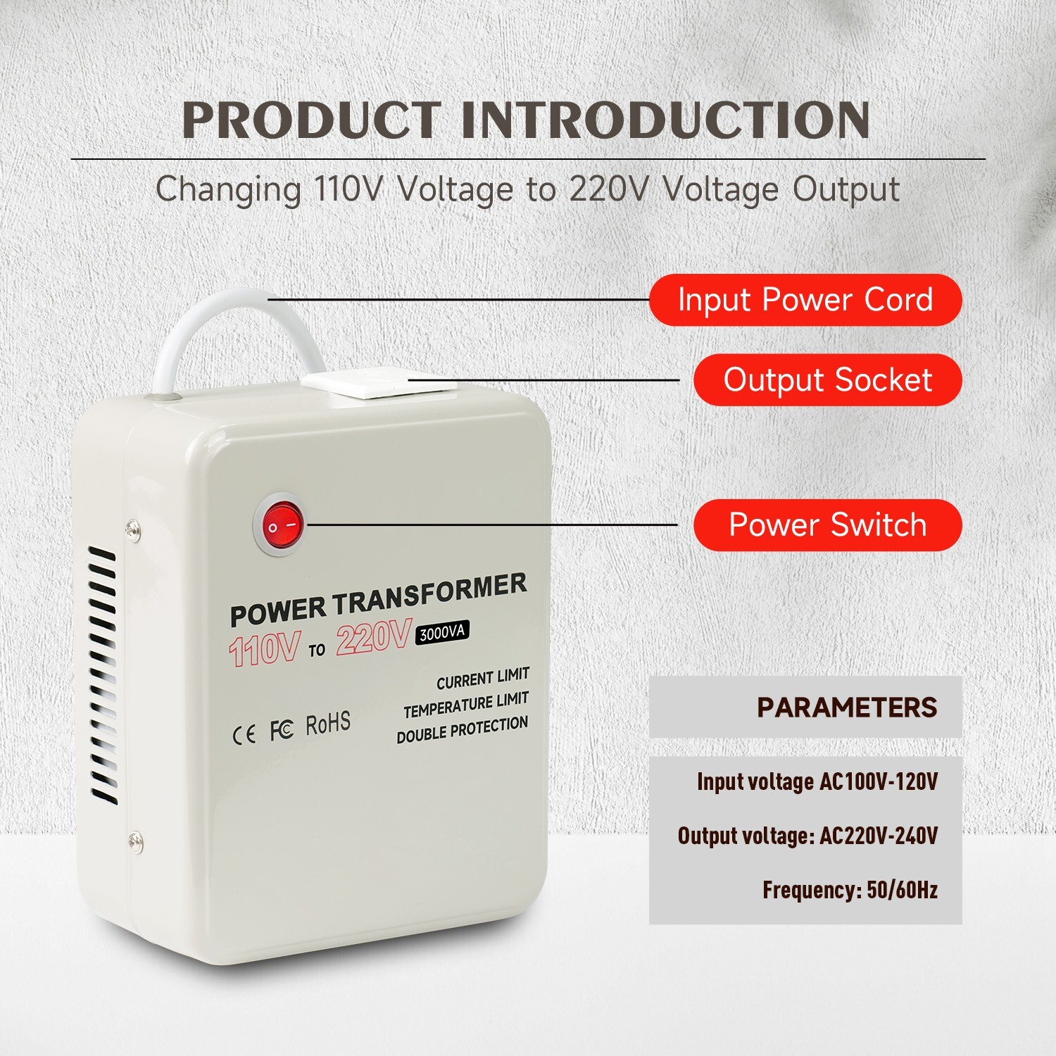 US SFX Power Transformer 110V to 220V for MD-120 Magnetic Force Drilling Press