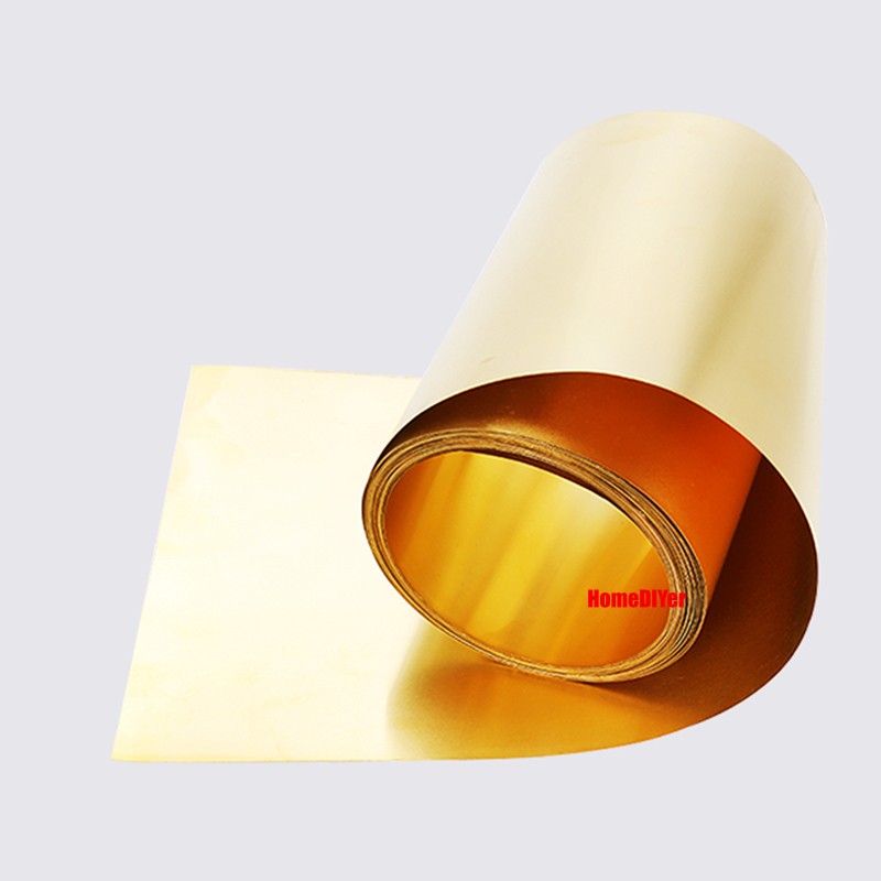 Brass Coil Sheet Strips Flexible Pure Brass Band Strip Foil Plate Length 0.5M/1M