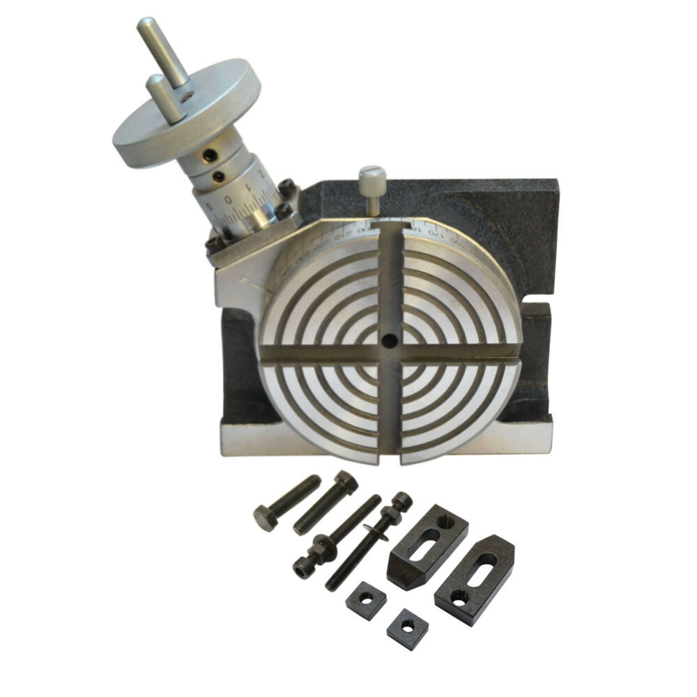 4″ Horizontal Vertical Precision Rotary Table High Quality H/V Milling Drilling