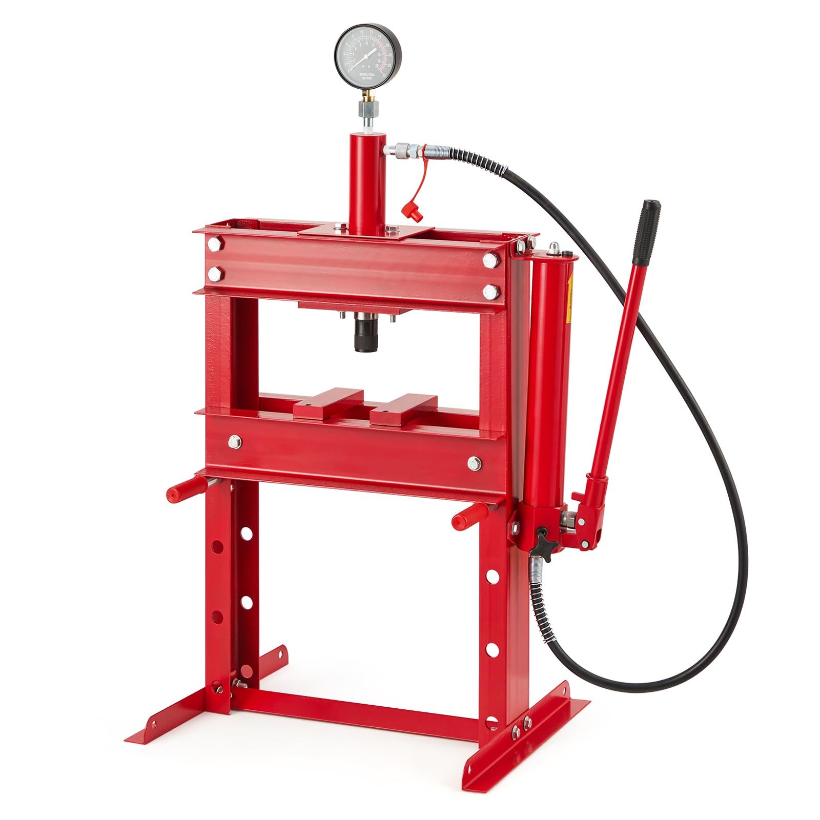 H Frame 10 Ton Shop Press Hydraulic Heavy Duty Steel Benchtop Bending Tool