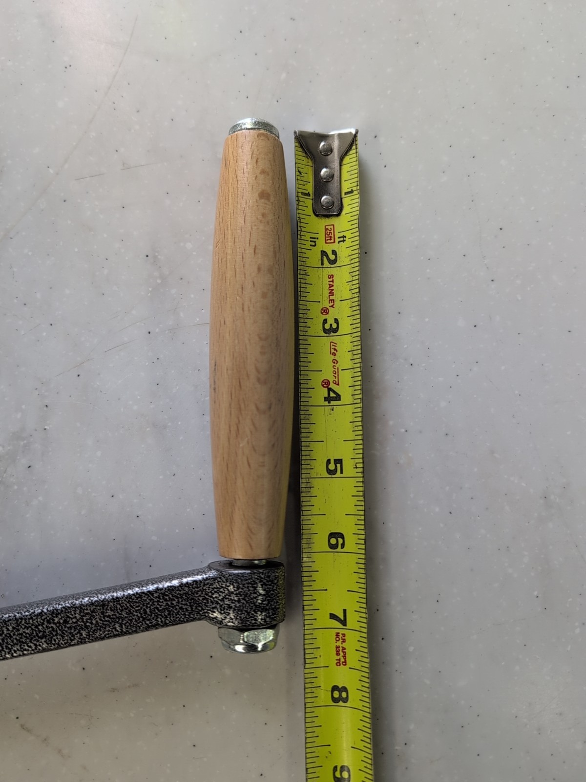 NEW Cast Steel Manual Arm / Wooden Roller Handle Hand Crank Pepe Rolling Mill JS